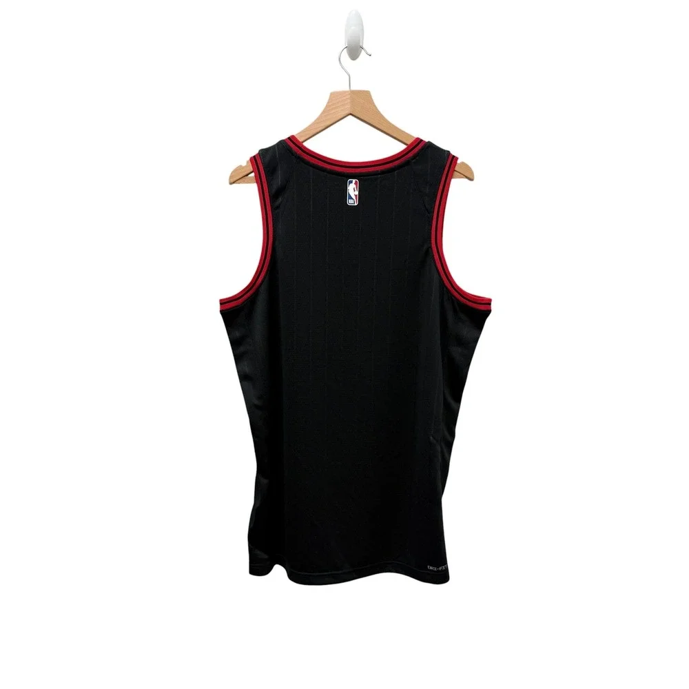 Jordan Chicago Bulls Statement Edition Swingman Jersey Black DO9554-010 Mens 48
